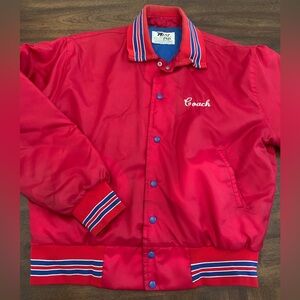 Vintage West Wind Bomber Jacket Men’s Large Coat Red Coat